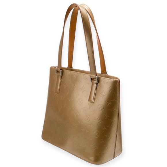 LOUIS VUITTON Vernis Stockton Tote Golden Bronze LV Bag - Picture 2 of 16